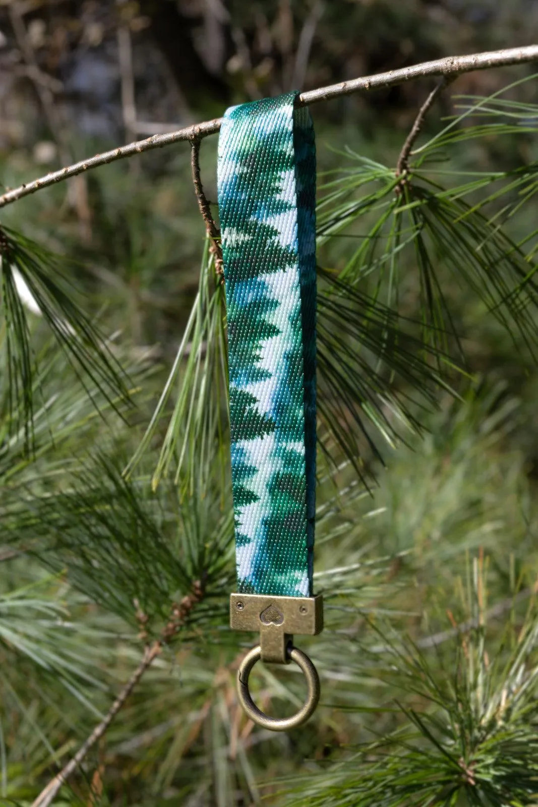 Evergreen Explorer Wristlet Keychain-1