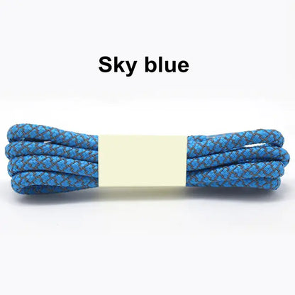 Reflective Round Sports Shoelaces with High Light