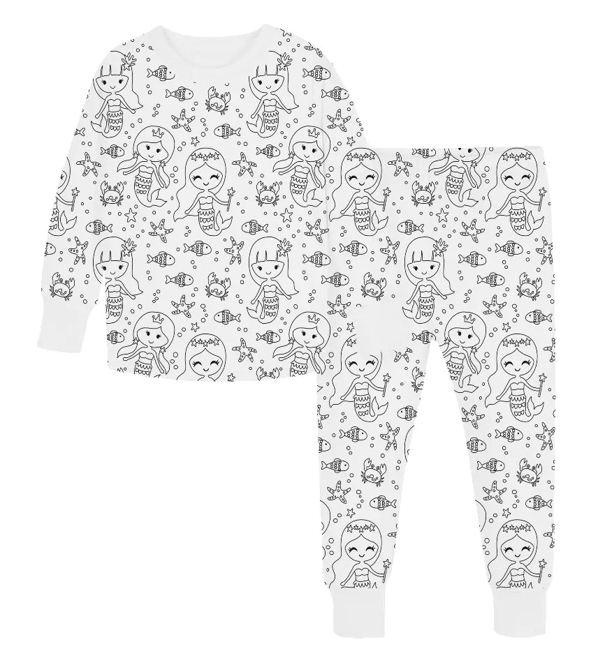 Children's DIY Hand-Painted Pajamas Set
