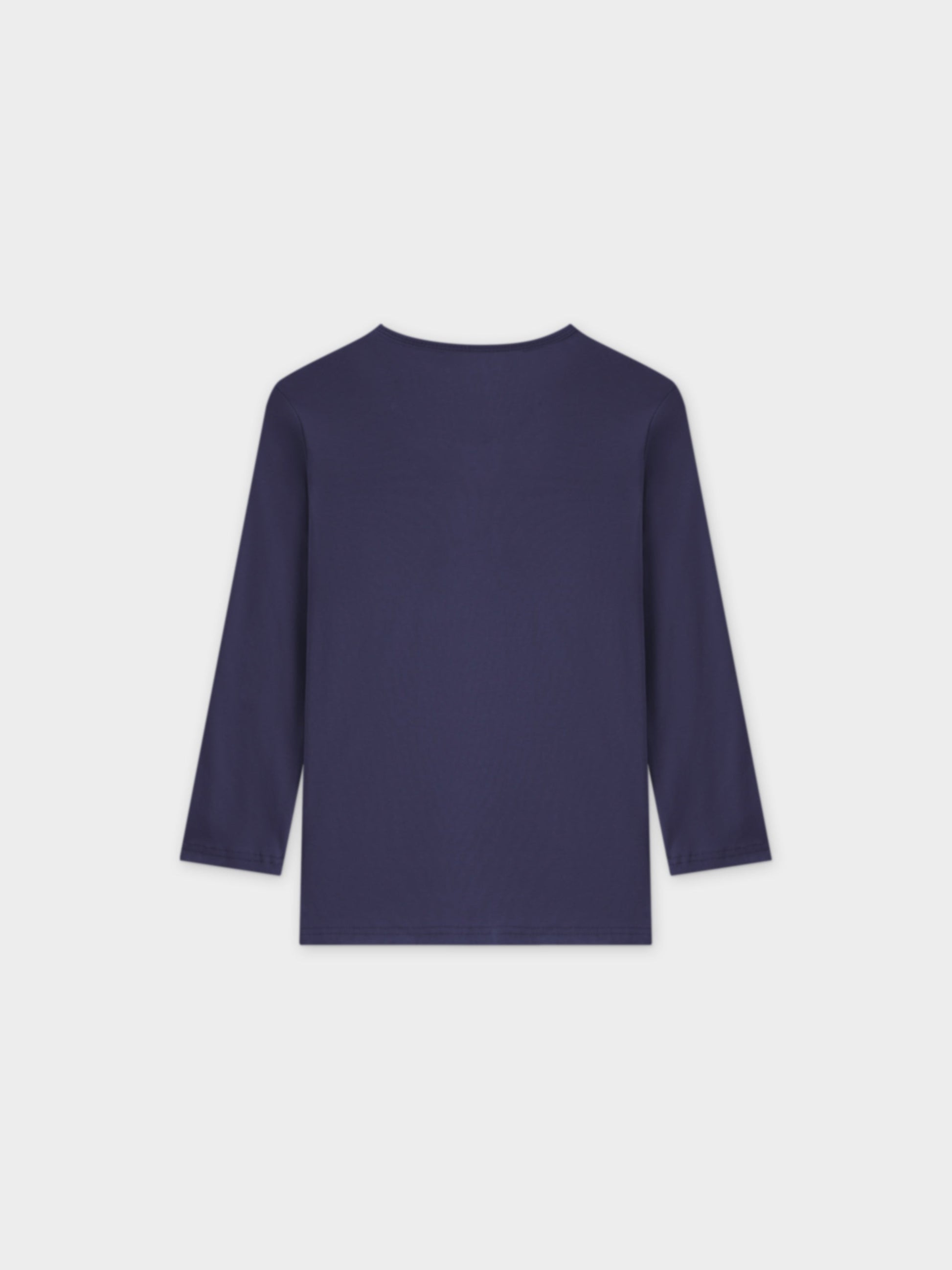 BASIC HIGH V TEE 3Q-NAVY-1