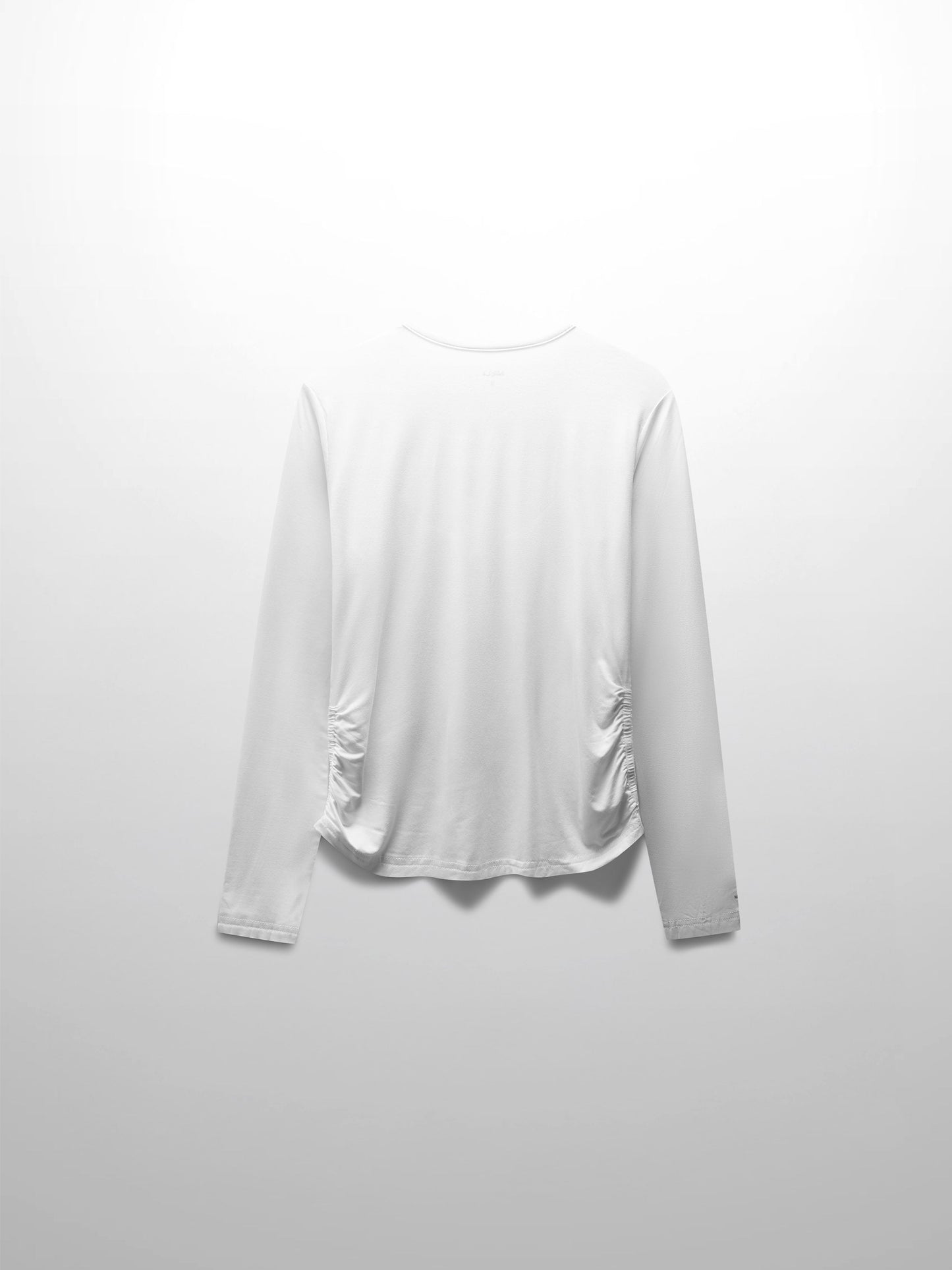 SIDE ELASTIC TEE-WHITE-1