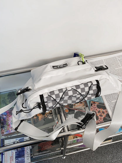 Couple Crossbody Fanny Pack for Men&Women,Large Waist Bag & Hip Bum Bag with Adjustable Strap for Outdoors Workout-1