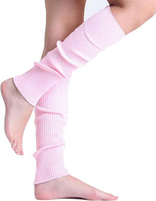 1 Pair Women's Knitted Leg Warmers for Cold Weather 21 Inches Long-5