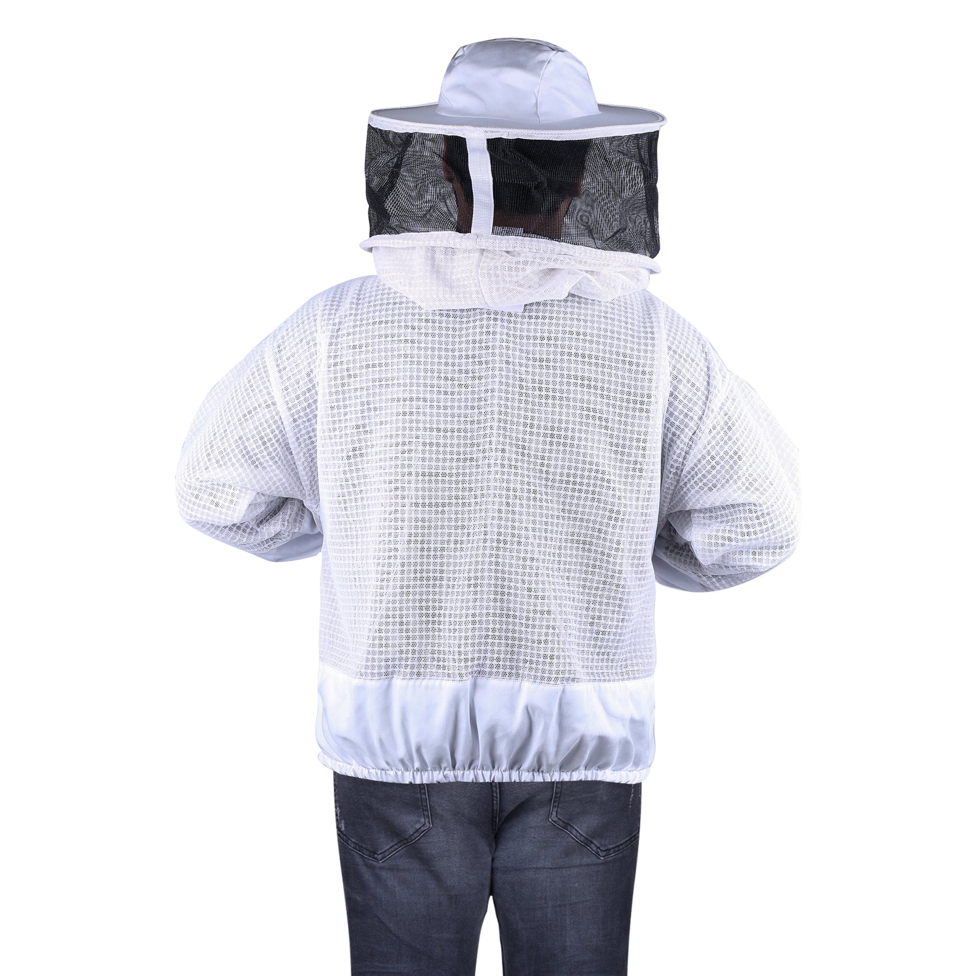 Beekeeping Bee Jacket 3 Layer Mesh Round Head Jacket Protective Equipment-2