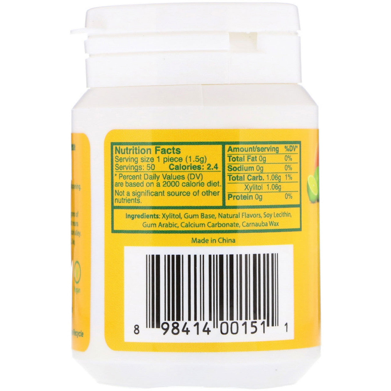 Epic Dental Xylitol Fresh Fruit Gum (1x50 Ct)-1