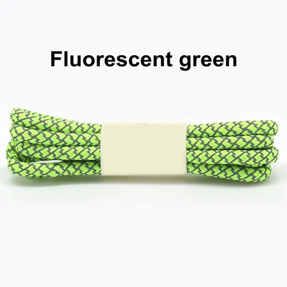 Reflective Round Sports Shoelaces with High Light