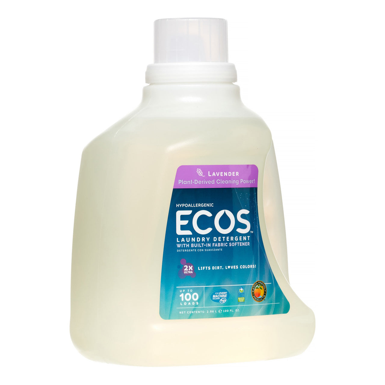 Earth Friendly Ecos Lavender Ultra Liquid Detergent (4x100 Oz)-1