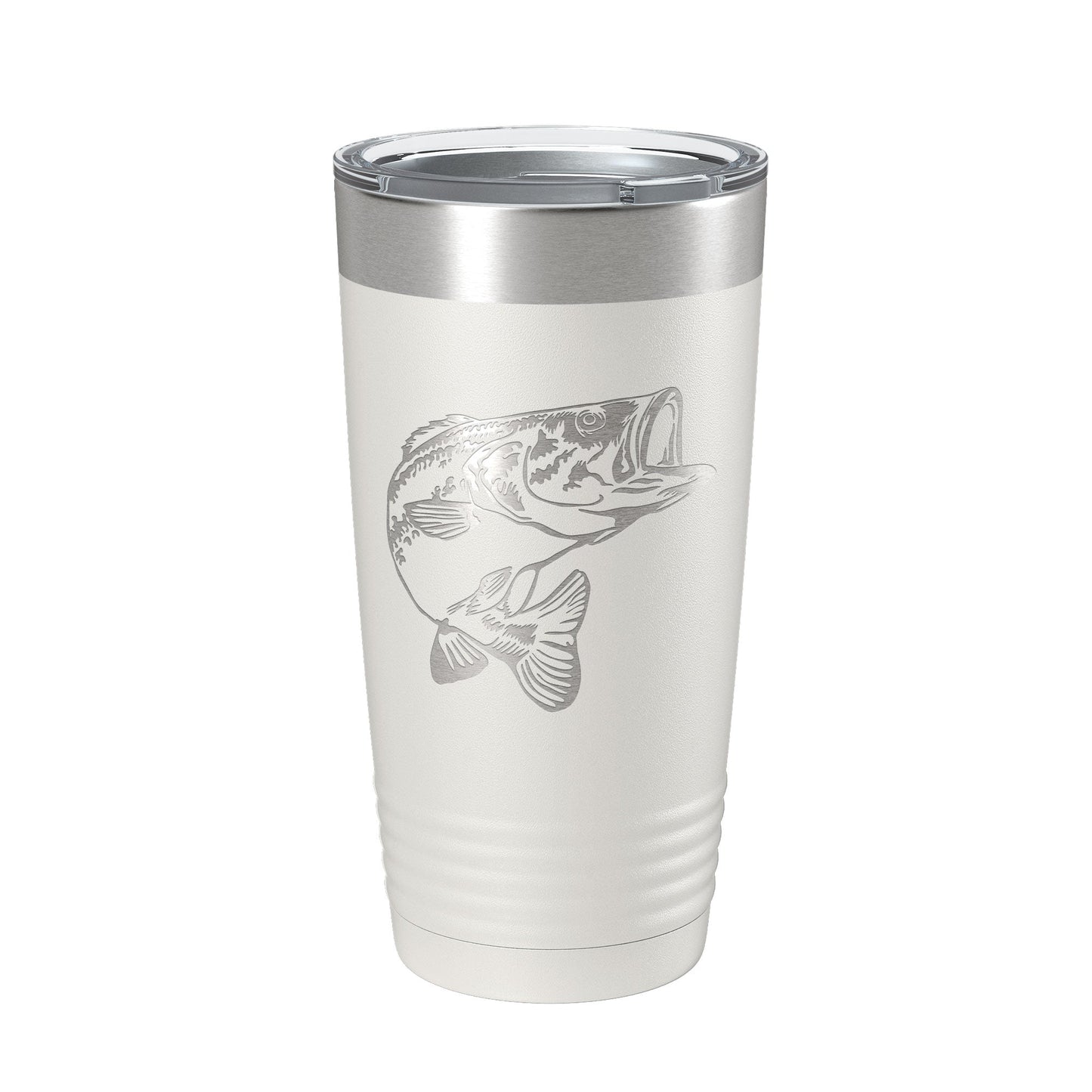 Bass Fishing Tumbler Angler Travel Mug Insulated Laser Engraved Coffee Cup Gift 20 oz-7