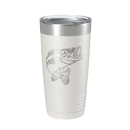 Bass Fishing Tumbler Angler Travel Mug Insulated Laser Engraved Coffee Cup Gift 20 oz-7