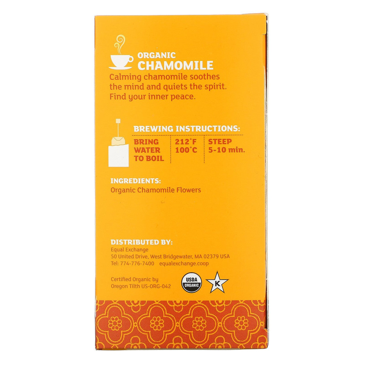 Equal Exchange Herbal Chamomile Tea (6x20 Bag)-1