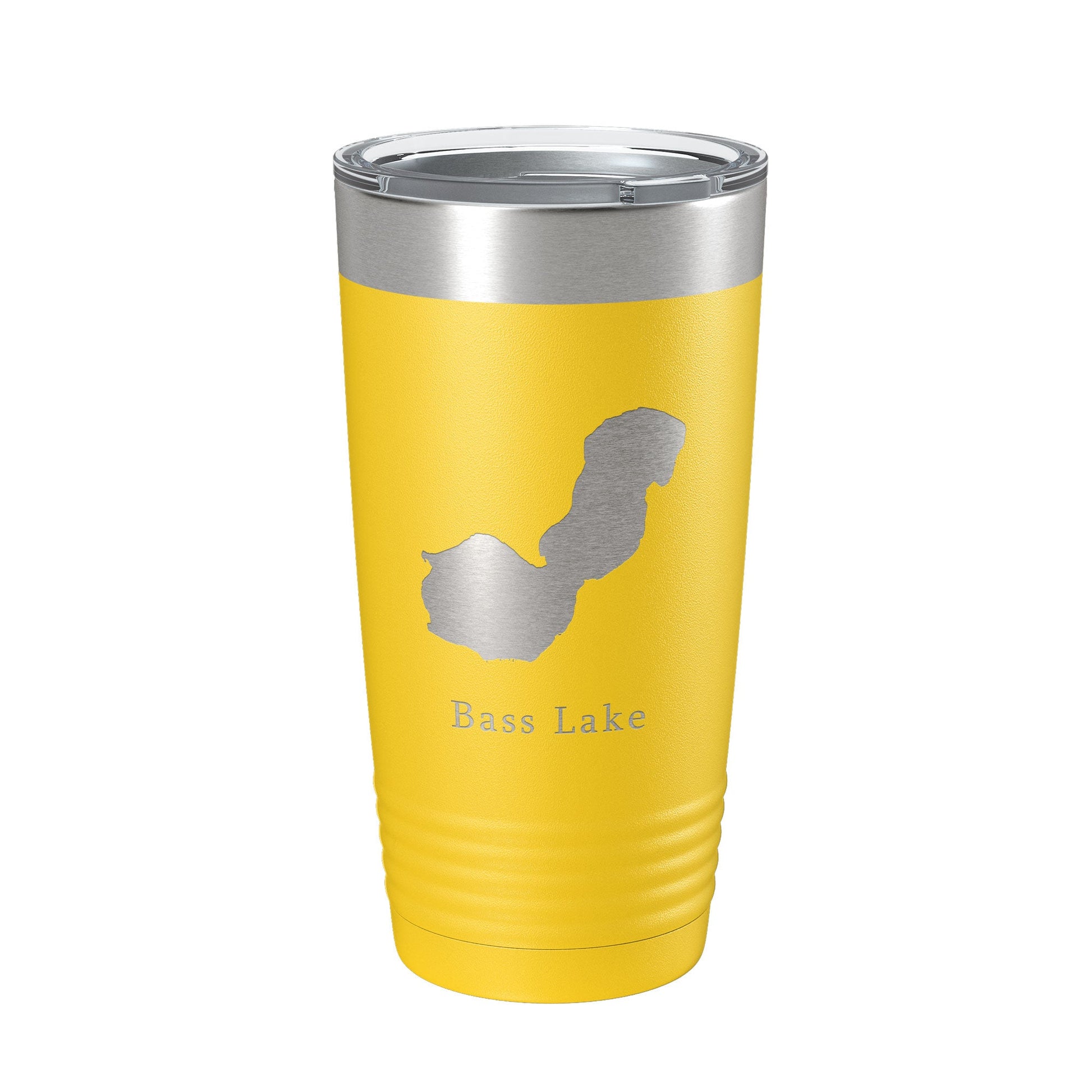 Bass Lake Map Tumbler Travel Mug Insulated Laser Engraved Coffee Cup Indiana 20 oz-4