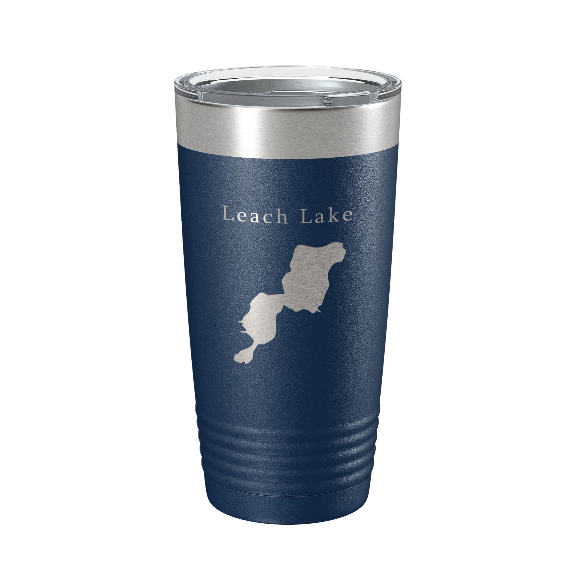 Leach Lake Map Tumbler Travel Mug Insulated Laser Engraved Coffee Cup Michigan 20 oz-2