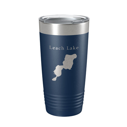 Leach Lake Map Tumbler Travel Mug Insulated Laser Engraved Coffee Cup Michigan 20 oz-8