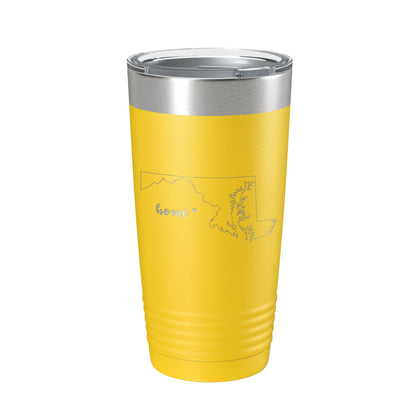 Maryland Tumbler Home State Travel Mug Insulated Laser Engraved Map Coffee Cup 20 oz-19