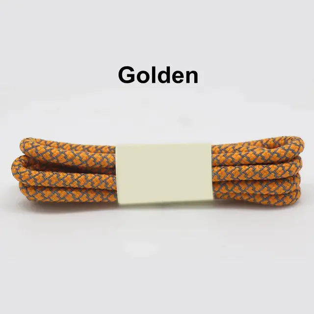 Reflective Round Sports Shoelaces with High Light