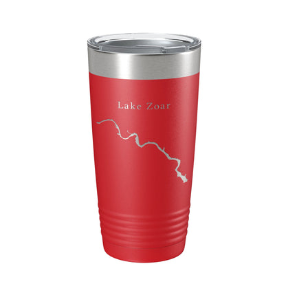 Lake Zoar Map Tumbler Travel Mug Insulated Laser Engraved Coffee Cup Housatonic River Connecticut 20 oz-10