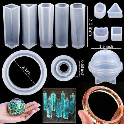 83-Piece Silicone Molds for DIY Bracelet Pendant Set