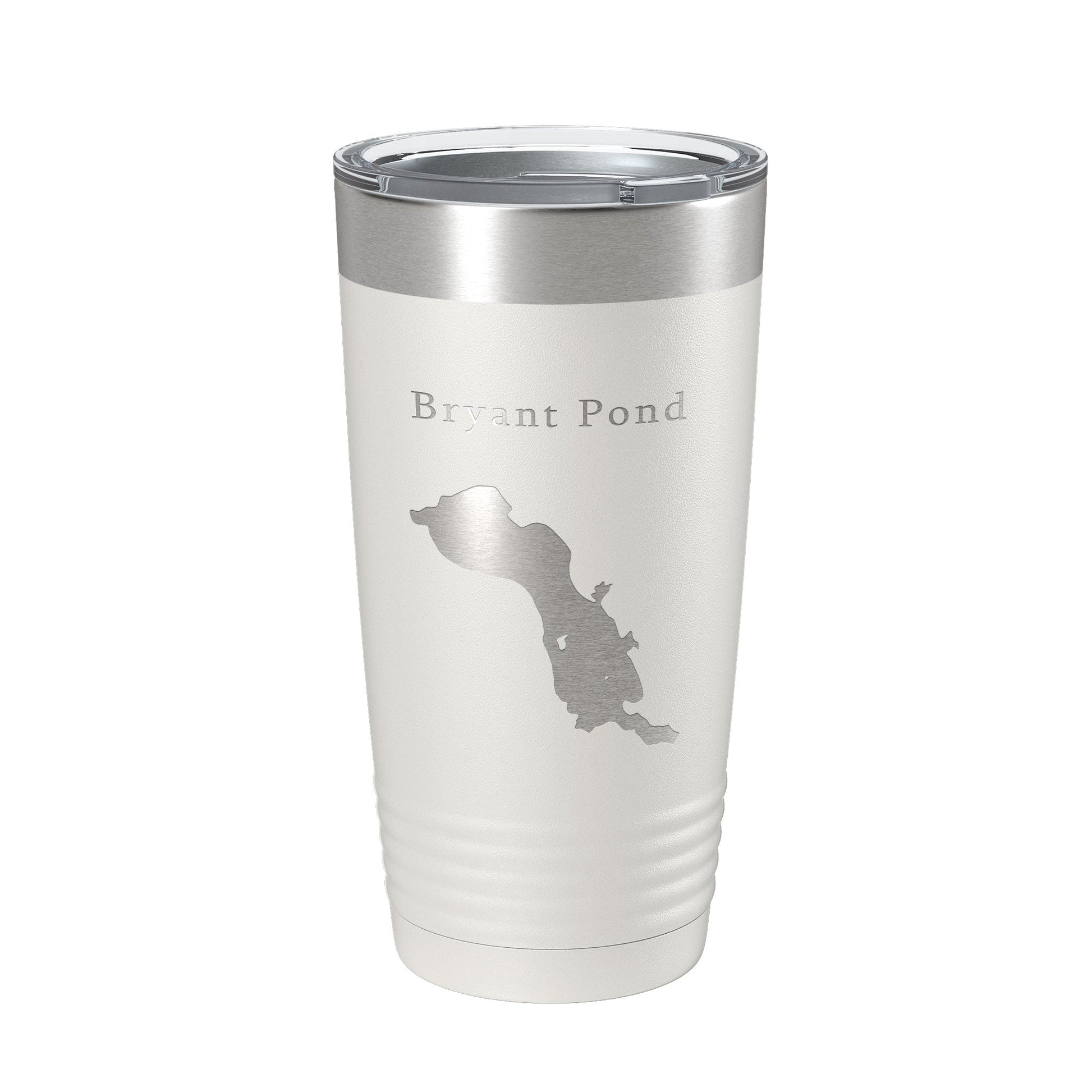 Bryant Pond Lake Christopher Map Tumbler Travel Mug Insulated Laser Engraved Coffee Cup Maine 20 oz-1