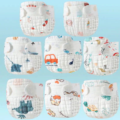 Washable Cotton Gauze Diaper for Newborns