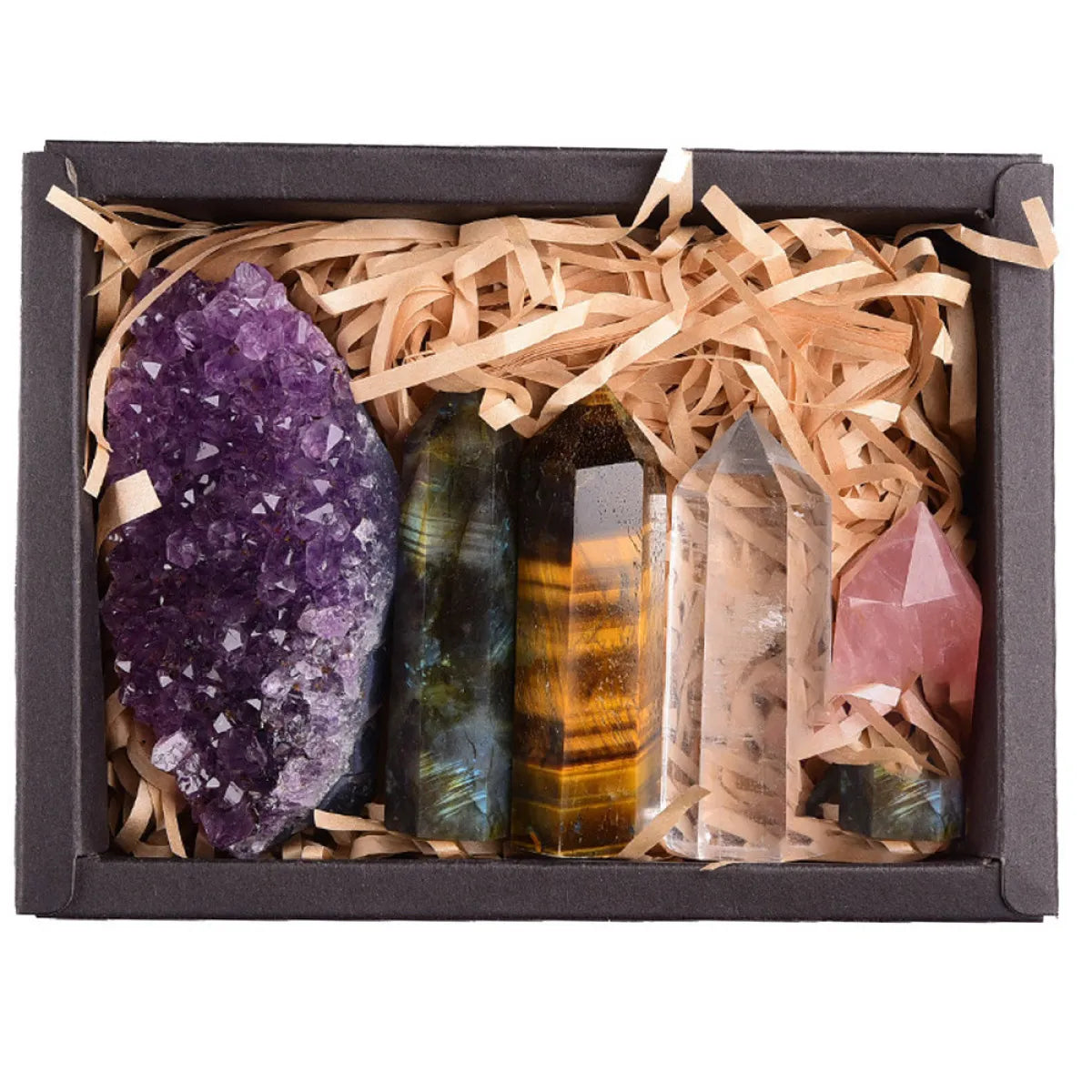 Amethyst Crystal Healing Gift Box