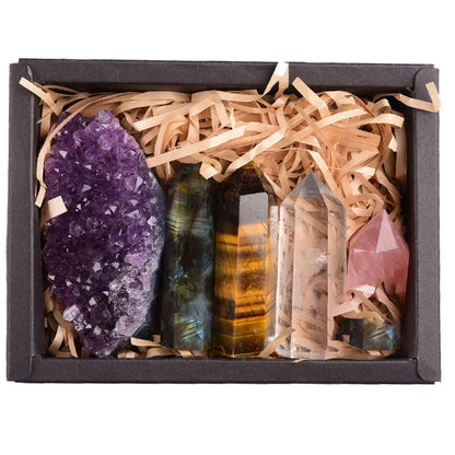 Amethyst Crystal Healing Gift Box
