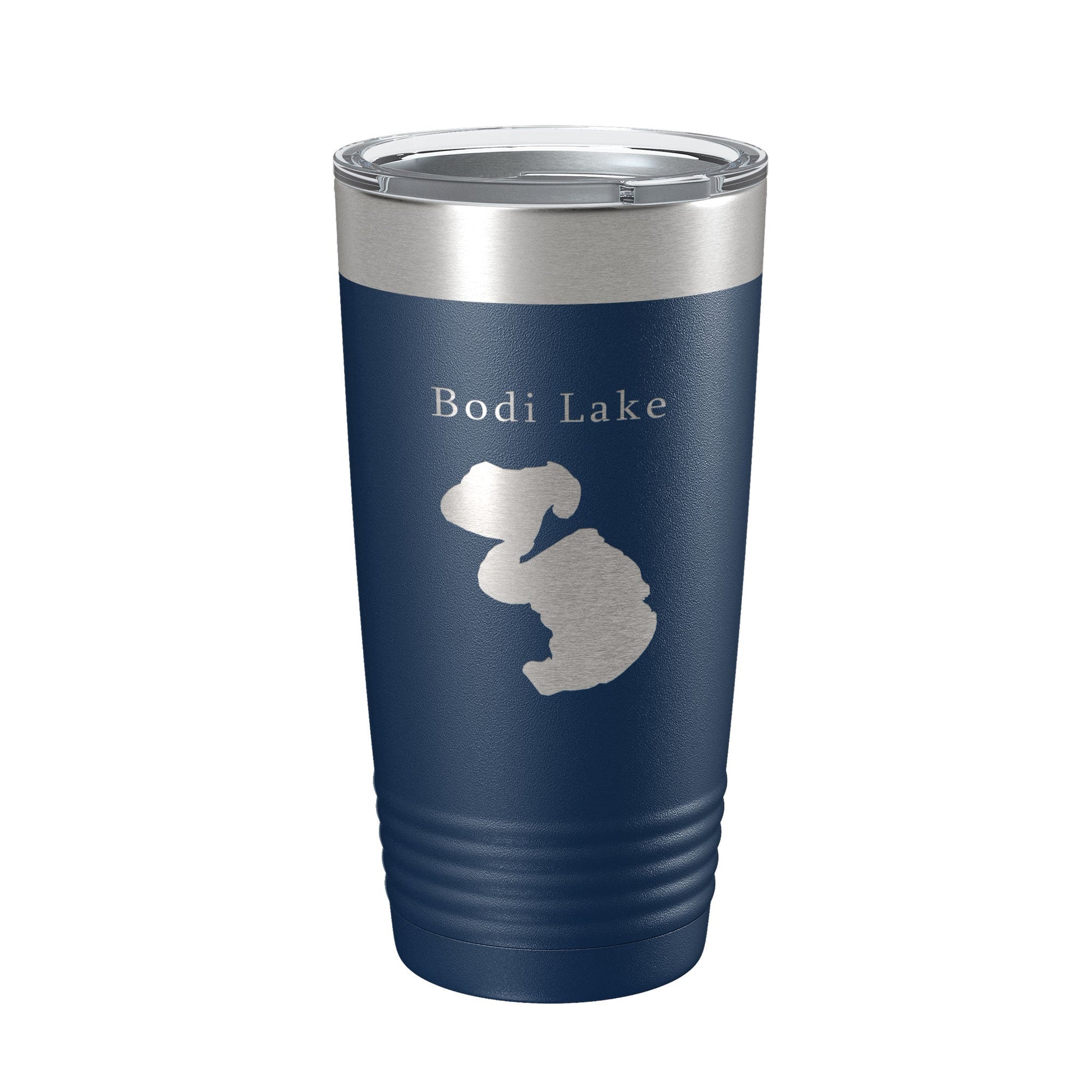 Bodi Lake Map Tumbler Travel Mug Insulated Laser Engraved Coffee Cup Michigan 20 oz-2