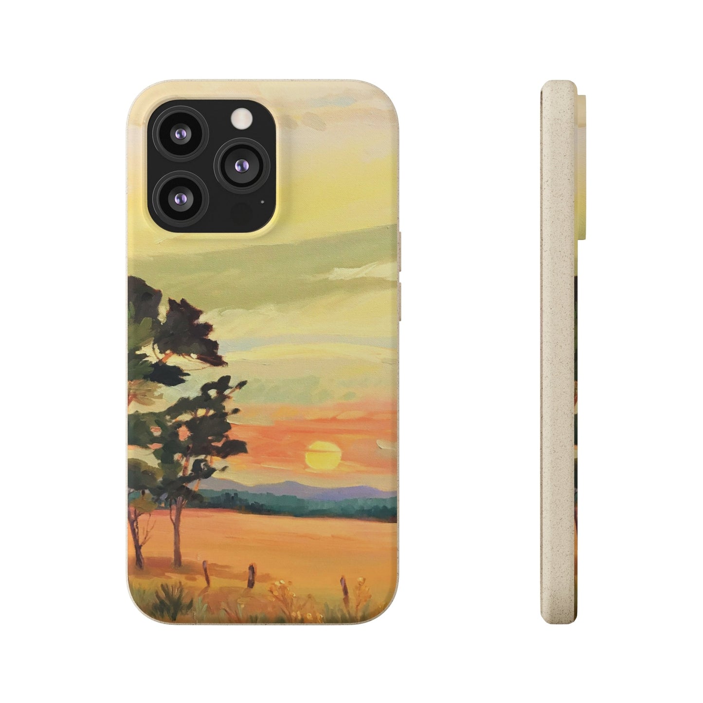 Biodegradable Phone Case with 'Sunrise' Landscape Original Artwork by Barbara Cleary-15