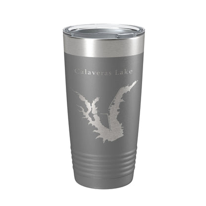 Calaveras Lake Map Tumbler Travel Mug Insulated Laser Engraved Coffee Cup Texas 20 oz-16