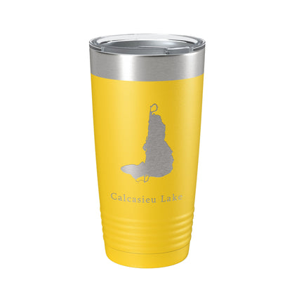 Calcasieu Lake Map Tumbler Travel Mug Insulated Laser Engraved Coffee Cup Louisiana 20 oz-4