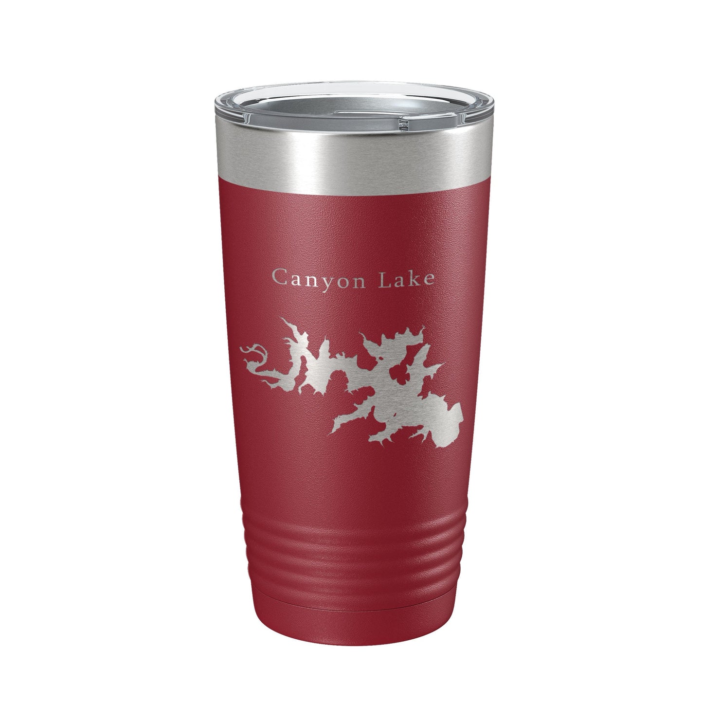 Canyon Lake Map Tumbler Travel Mug Insulated Laser Engraved Coffee Cup Texas 20 oz-18