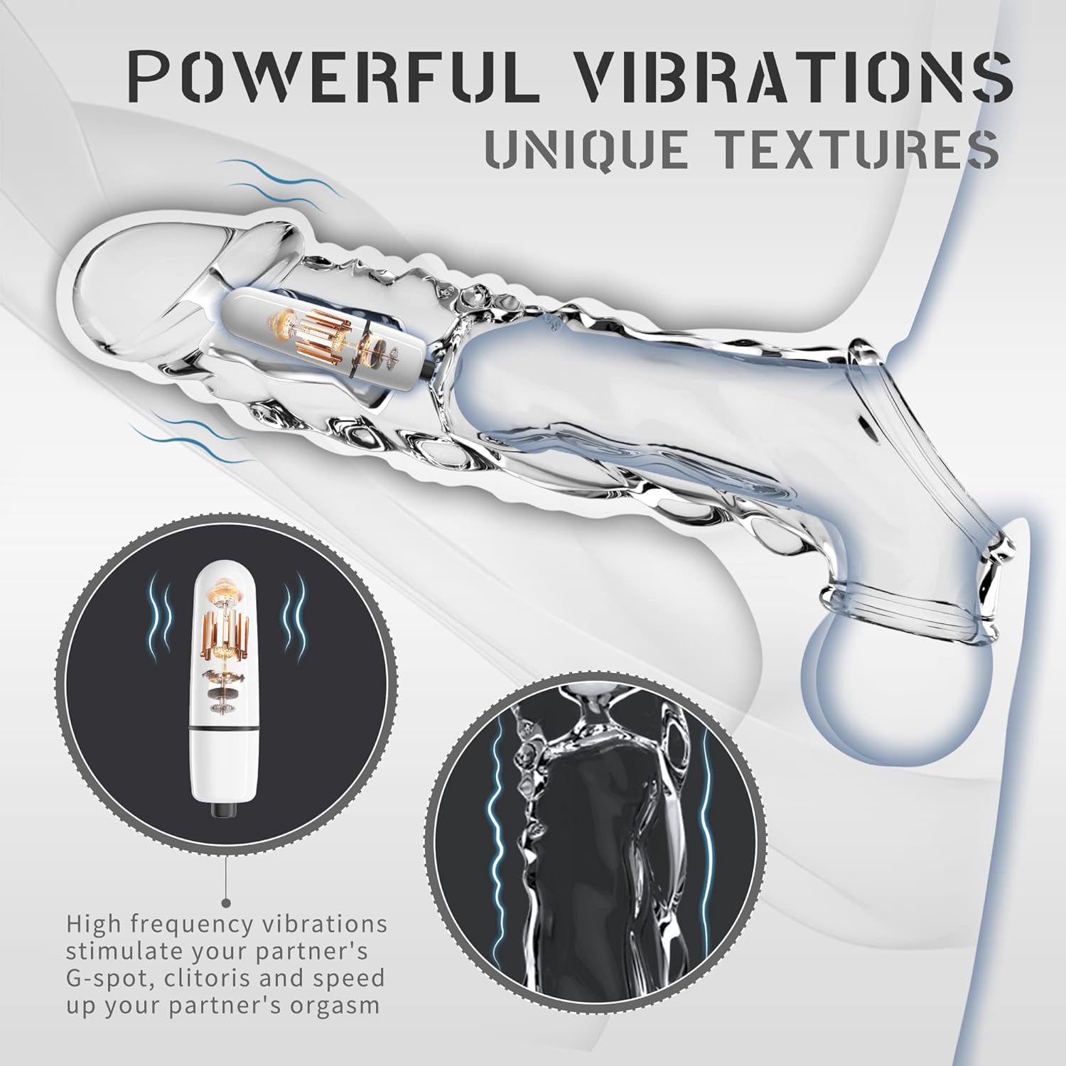 ApexPredator Huge Vibrating Penis Sleeve-2