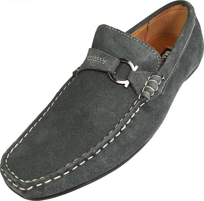 Masimo - Mens Slip On Casual Dress Suede Driving Moccasin-4
