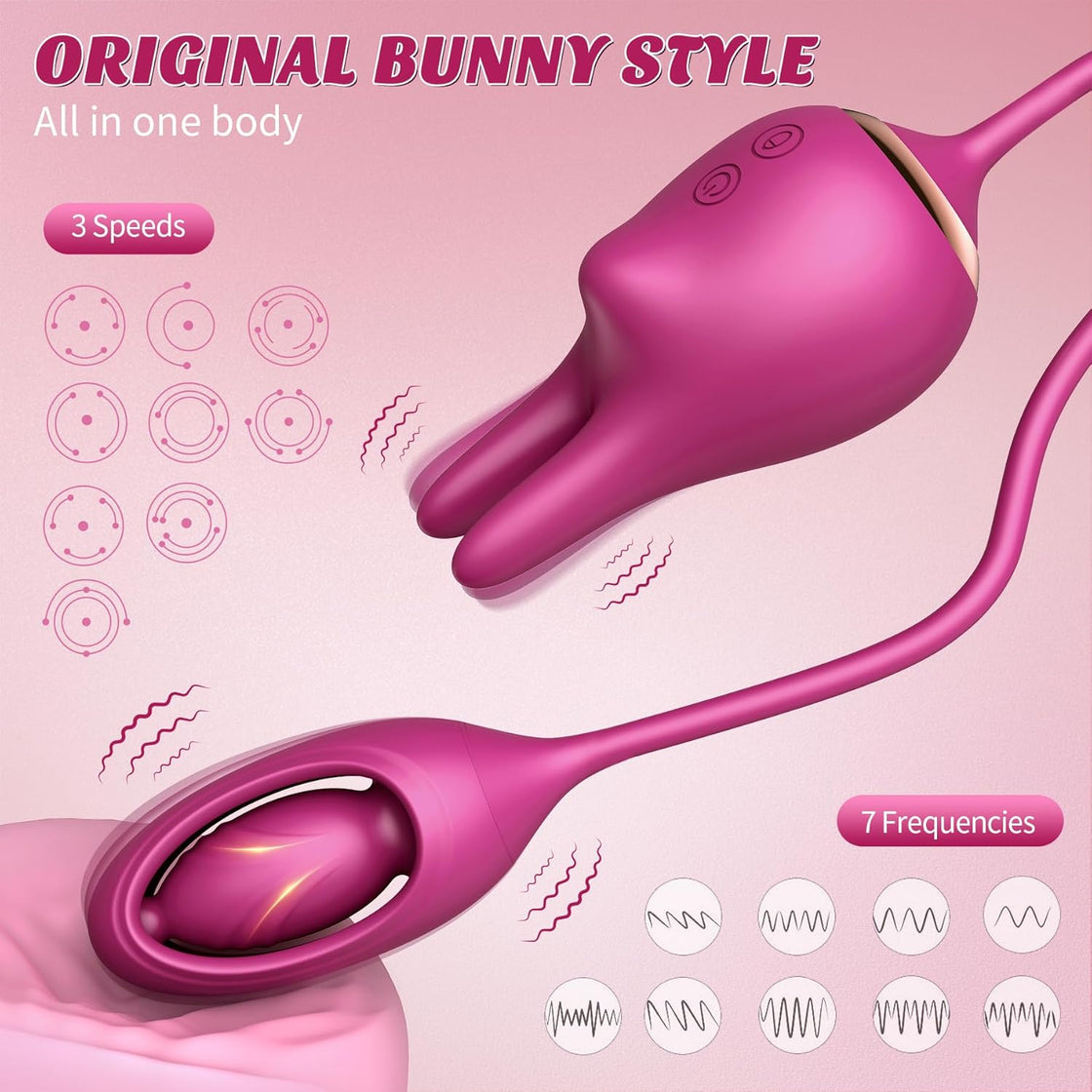 PleasureRabbit Inserted Vibrations Clitoral Stimulator-2