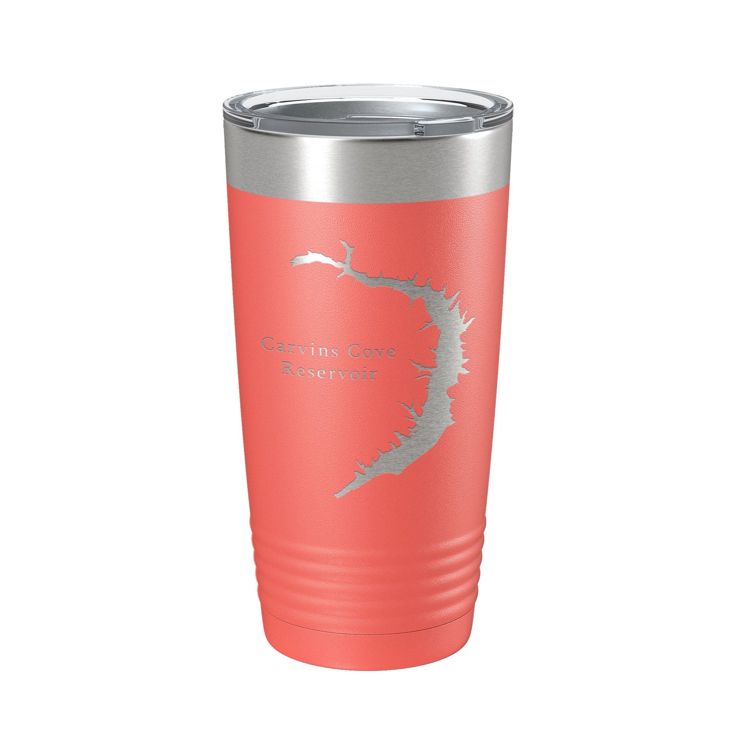 Carvins Cove Reservoir Tumbler Lake Map Travel Mug Insulated Laser Engraved Coffee Cup Virginia 20 oz-20