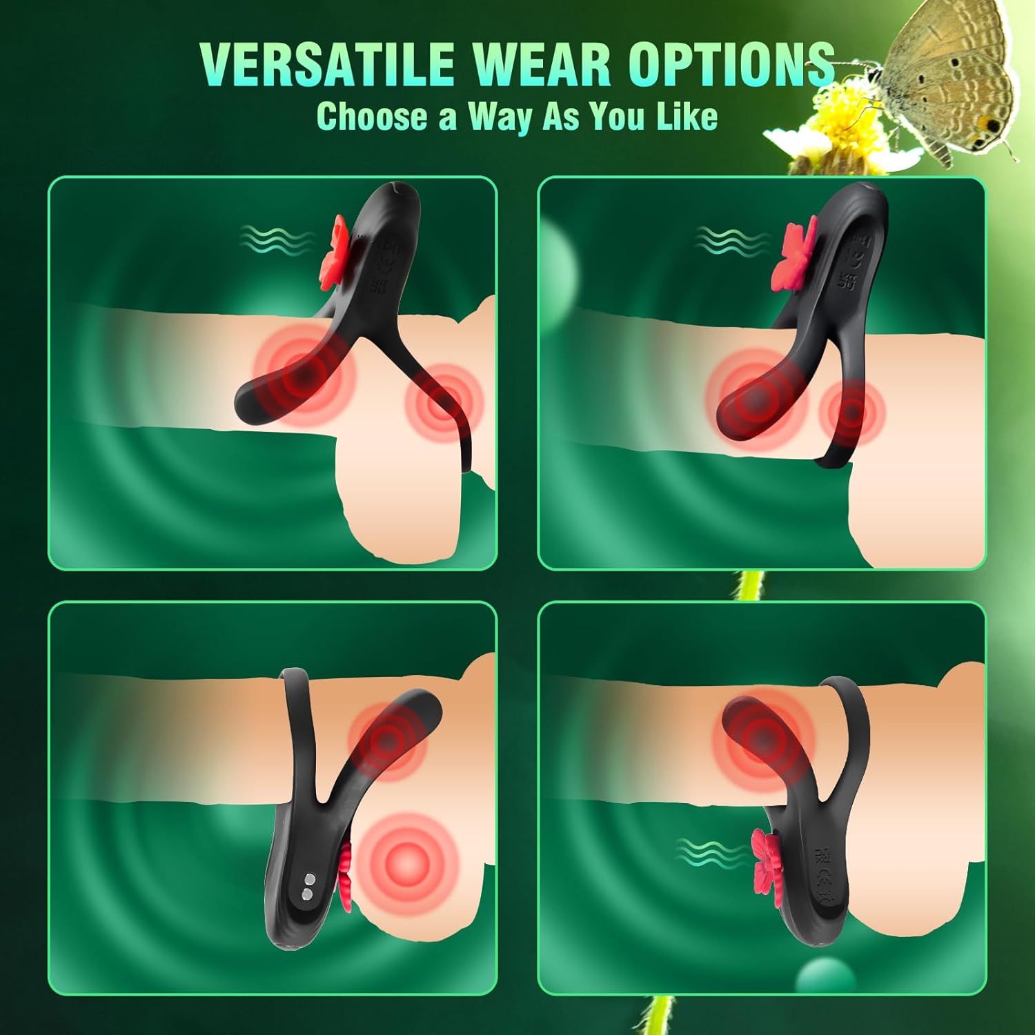 IronGrace Vibrating Couples' Penis Ring-3