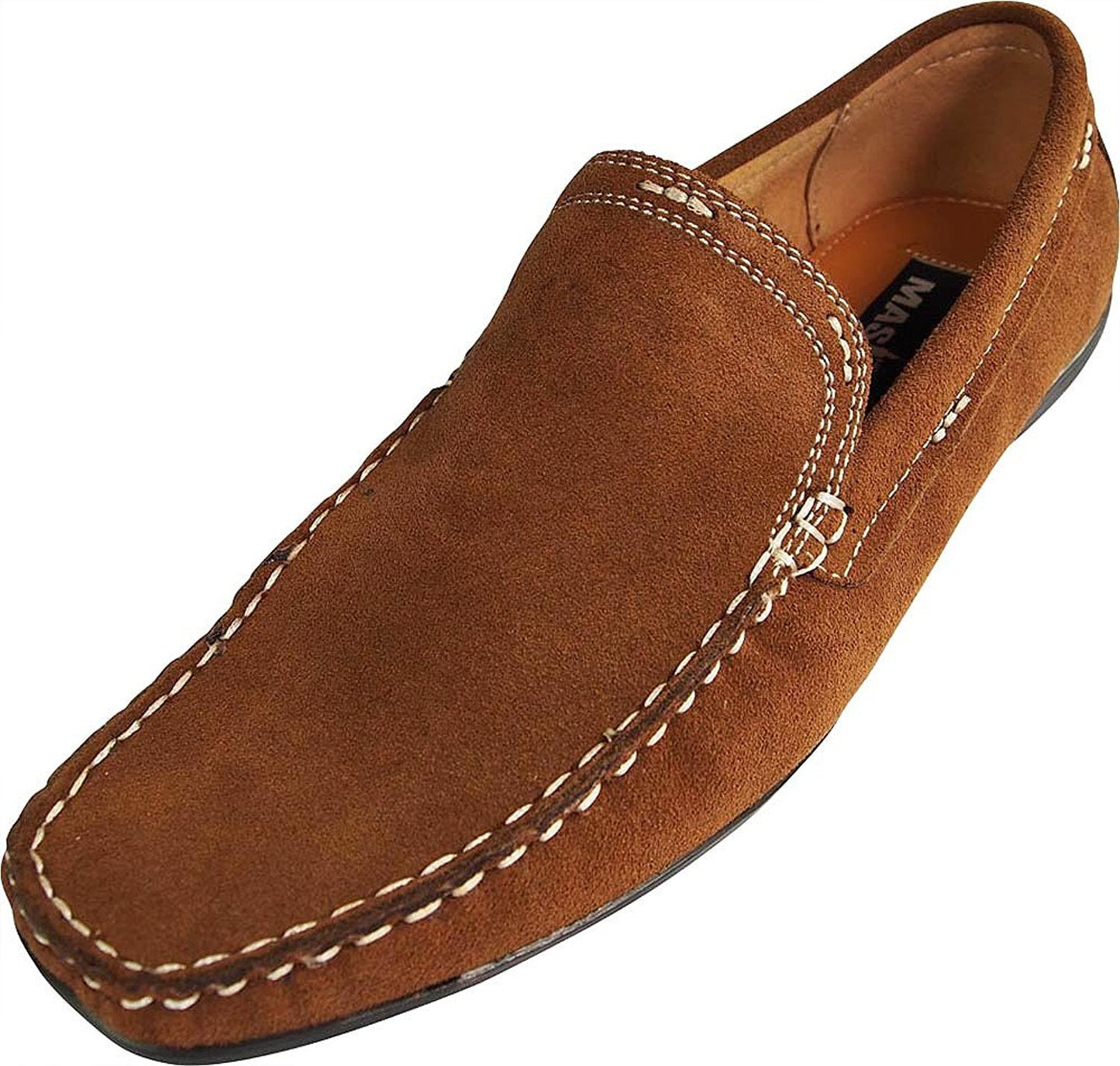 Masimo - Mens Slip On Casual Dress Suede Driving Moccasin-1