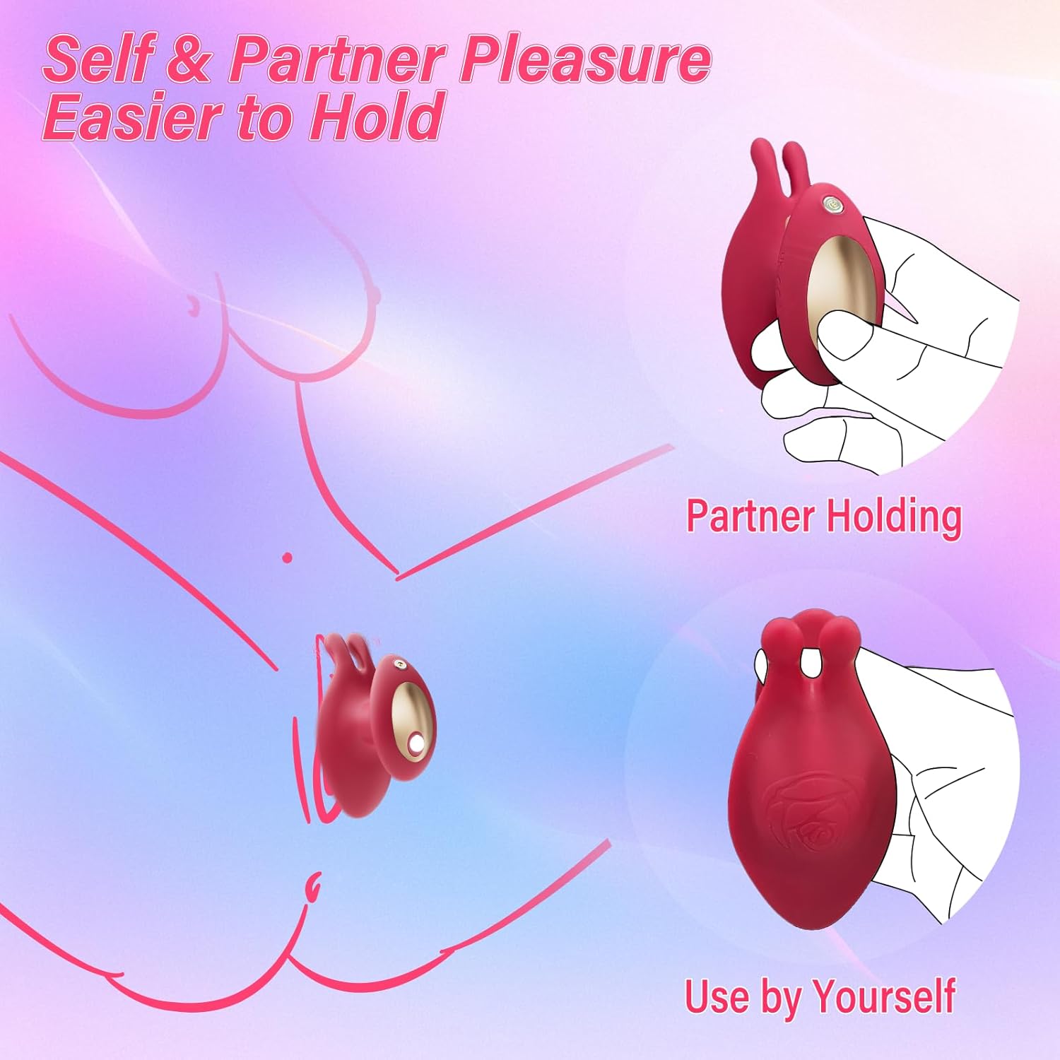 MiniPulse Clitoral Rabbit Vibrator-3