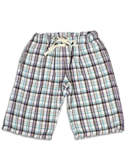 Dinky Souvenir - Baby Girls Plaid Bermuda Short-0