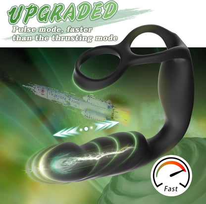 DualEcstasy Thrusting Prostate Massager Penis Ring-4