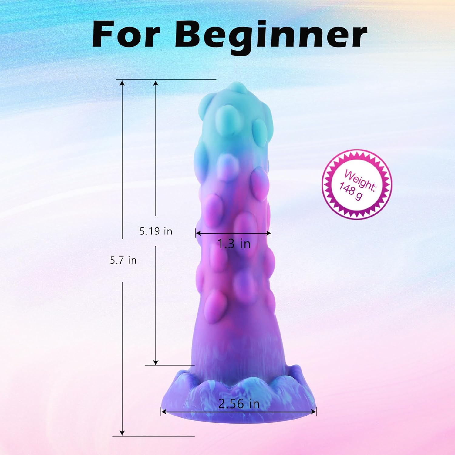EuphorVibe Small Monster Fantasy Dildo | Beginner-Friendly, Realistic, Strong Suction Cup-2