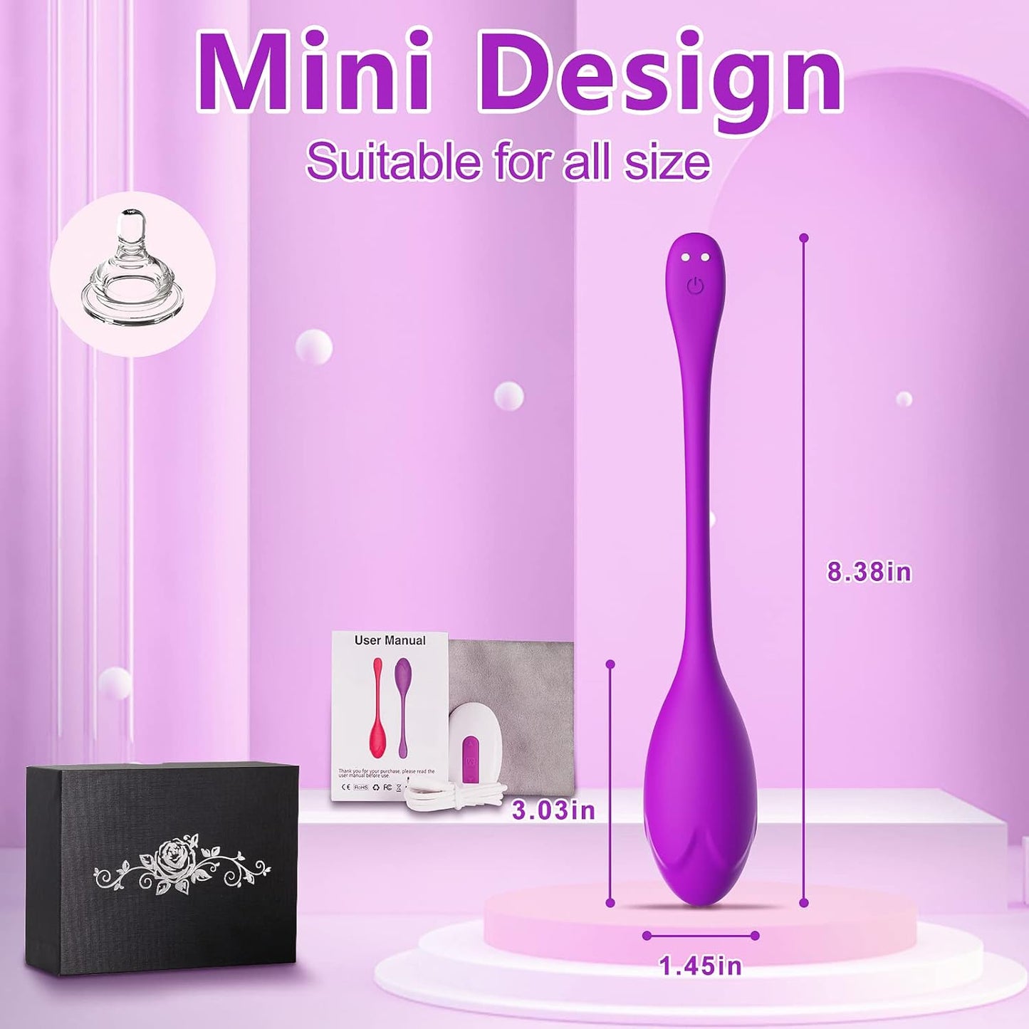 HaloCharm Egg Vibrator Dildo-1