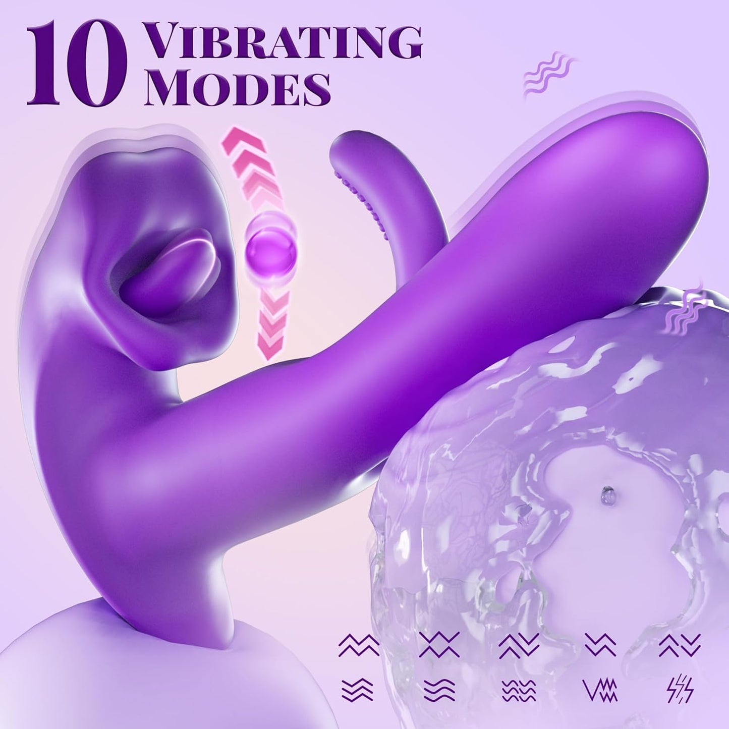 EcstasyKiss G-Spot Flapping & Licking Vibrator-3