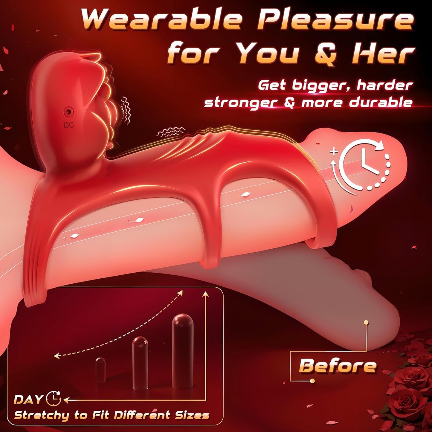 ThornMist Vibrating Penis Ring Clitoral Vibrator-3