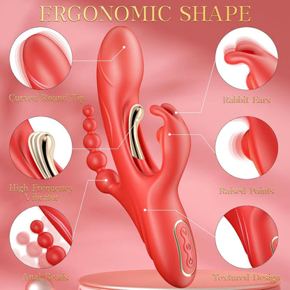 FawnTouch G-Spot Rabbit Dildo Vibrator-3