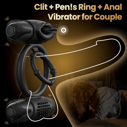 ApexBullet Dual Bullet Vibrator Penis Ring-2