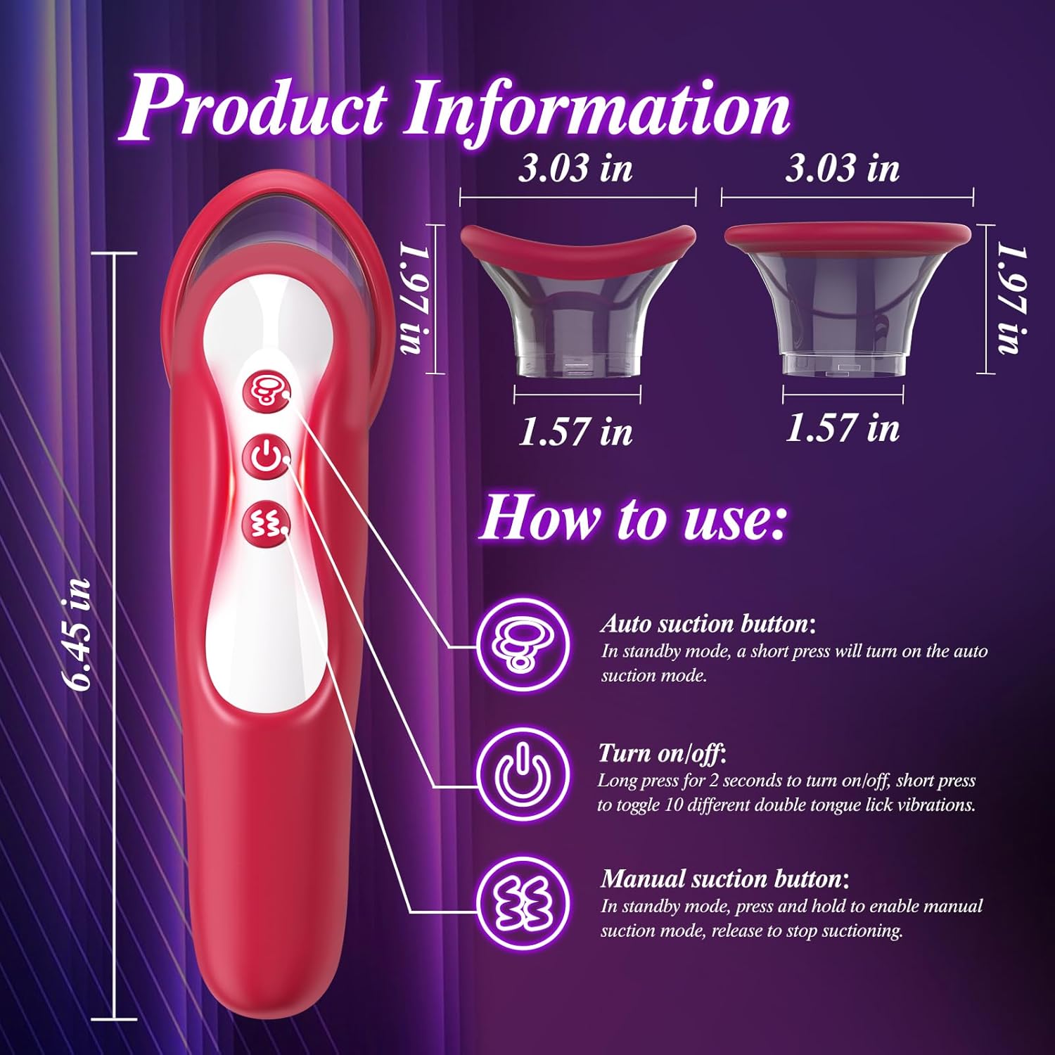 BlissBound Dual Tongue Licking & Sucking Vibrator-3