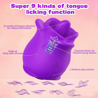 HavenLoom Rose Tongue Licking Vibrator-2
