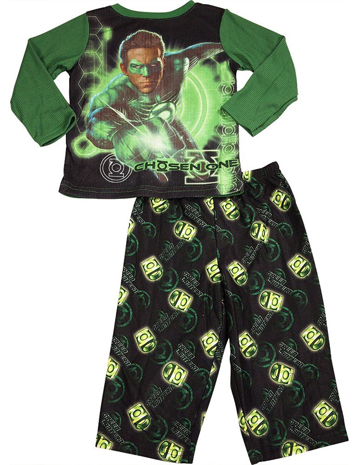 Green Lantern - Little Boys Long Sleeve Pajamas-0
