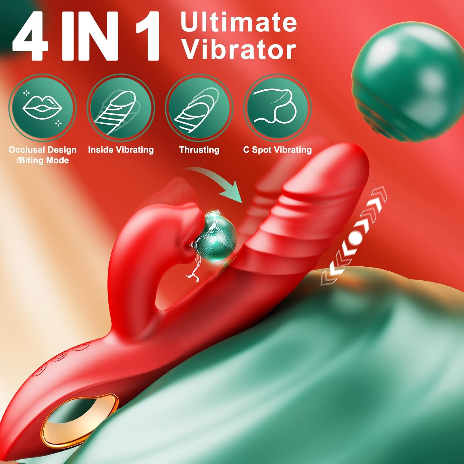 ThrustExplorer 4-in-1 Licking & Thrusting Vibrator for Women | Clitoral & G-Spot Stimulation-1