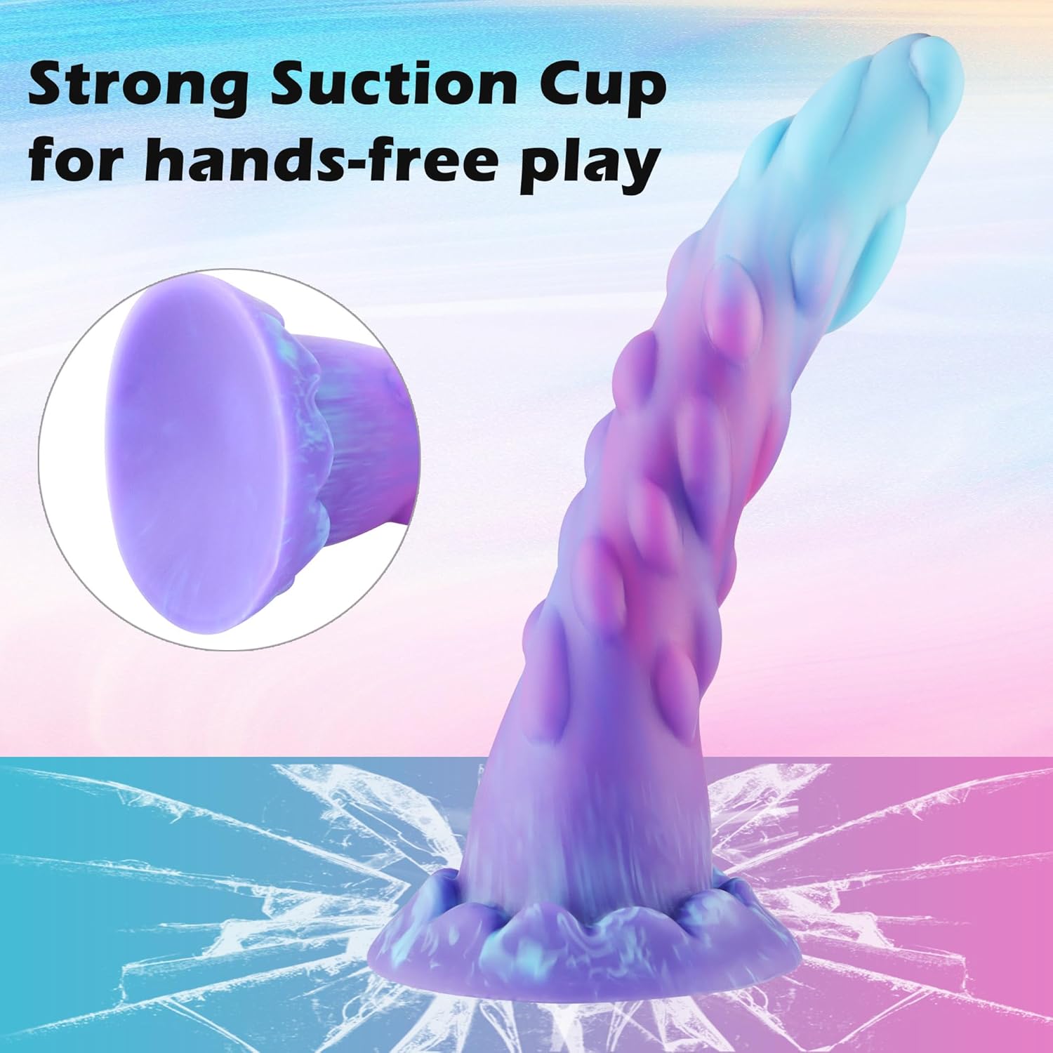 EuphorVibe Small Monster Fantasy Dildo | Beginner-Friendly, Realistic, Strong Suction Cup-3